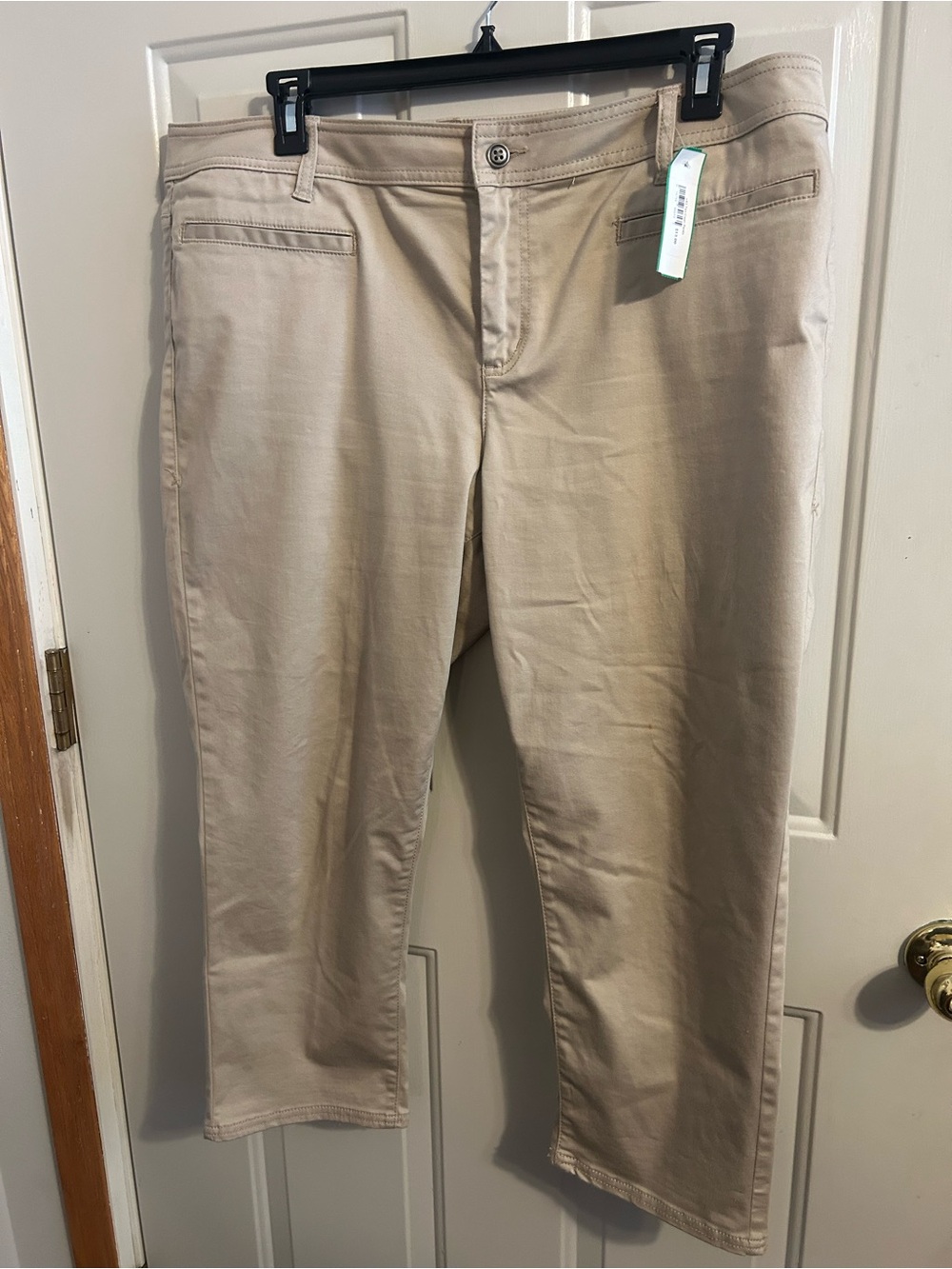 Lane Bryant Beige Cropped Jeans